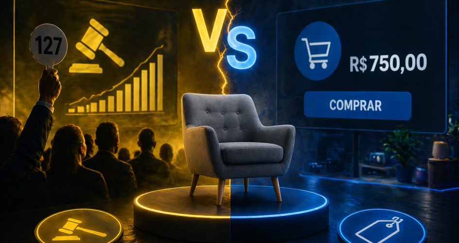 Leilão vs preço fixo qual a melhor forma de vender seu produto usado